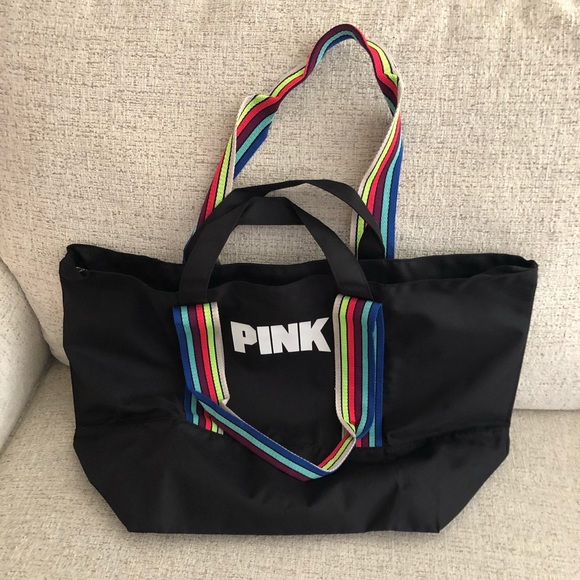 NWT Retro PINK VS double handle tote - Picture 1 of 5
